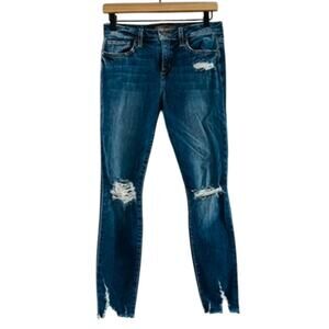 Joe's Mid Rise Skinny Distressed Jeans Size 28